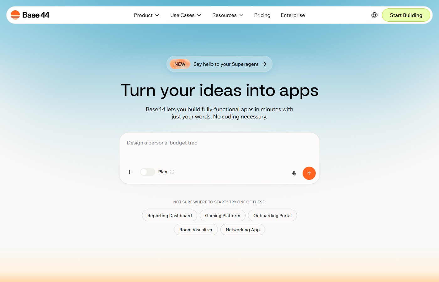 Base44 AI App Builder - Turn your ideas into apps with AI